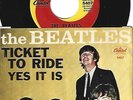 BEATLES Ticket To Ride 45 & PICTURE SLEEVE ORIG '65 US CAPITOL RECORD NM SLV VG+
