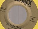 RON AND DON BEST GIRL FRIEND B/W I'LL NEVER KNOW RARE DOO-WOP 45 TEX-MEX RECORDS