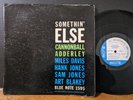 Cannonball Adderley ‎– Somethin' Else 1958 Blue Note Mono RVG P Miles Davis LP