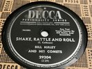 78rpm BILL HALEY and his COMETS Shake Rattle And Roll / ABC Boogie plays VG++