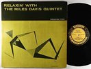 Miles Davis Quintet - Relaxin' With LP - Prestige Mono DG RVG 446 W 50th