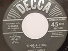 Buddy Holly Ting-A-Ling / Girl On My Mind Rock 45 RPM VG Domestic Shipping Only