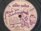 78 RPM Abbott & Costello Ride em Cowboy Merry Macs Ella Fitzgerald UPC 251 A5