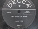 78 RPM The Harlem Man Jack Was Every Inch A Sailor Burl Ives Decca 29910 A5