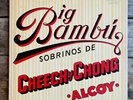 CHEECH & CHONG BIG BAMBU 1972 LP ODE RECORDS SP-77014 COMEDY W/ ROLLING PAPER