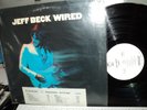 JEFF BECK WIRED LP WHITE LABEL PROMO EPIC TIMING STRIP 1976 ORIG PE33849