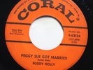 BUDDY HOLLY - PEGGY SUE GOT MARRIED / CRYING, WAITING, HOPING - ROCKABILLY 45