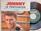 JOHNNY HALLYDAY RARE POCHETTE EP LE PENITENTIER COLOMBET VERSO DIFFERENT