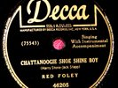 Red Foley Sugarfoot Rag Chattanoogie Shoe Shine Boy 78 PLAY GRADED Fully Tested