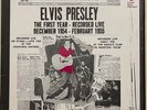 ELVIS PRESLEY THE FIRST YEAR RECORDED LIVE BLUE COLOR VINYL ALBUM LP RECORD