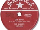 1958 The Crickets BUDDY HOLLY Rock’n Roll 78 RPM Record. Oh, Boy /Not Fade Away
