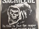 SACRILEGE – ITS TIME TO FACE THE REAPER THE DEMOS 84-86 - VINYL LP BLACK VG+ 17