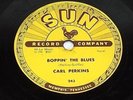 Carl Perkins BOPPIN' THE BLUES/ALL MAMA'S CHILDREN '56 Rockabilly SUN 78 rpm 243