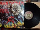 IRON MAIDEN The Number Of The Beast 1982 HARVEST with merch insert  VG+ VINYL
