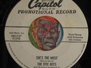 HEAR Five Keys 45 She's The Most / I Dreamt Dwelt CAPITOL doo wop R&B bopper M-