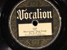 Rev. A. W. Nix VOCALION 1505 V+ 