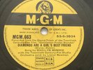 Marilyn Monroe - Diamonds are a Girls Best Friend / Bye Bye Baby - 78rpm MGM663