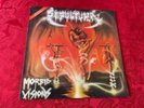 SEPULTURA - MORBID VISIONS/BESTIAL DEVASTATION. 1991 VINYL LP + INNER