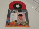 Elvis Presley  45  & Picture Sleeve   Blue Christmas   RCA Red Vinyl