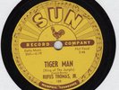 rare BLUES/R&B 78/RUFUS THOMAS JR./TIGER MAN/SAVE THAT MONEY/SUN 188/extra clean