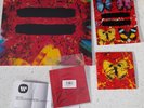 Ed Sheeran LP Equals & CD Shivers Signed, also Signed art work and stickers