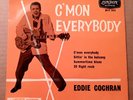 Eddie Cochran -C'mon Everybody - EP, London RE-1214 Cover Misprint EX/VG+