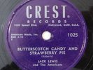 doo wop 78 JACK LEWIS & THE AMERICANS Butterscotch Candy CREST HEAR IT teen