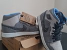 Nike Air Jordan 1 Mid SE Crater Grey University Blue UK 9