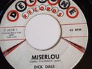 Dick Dale & The Del-Tones 45 Miserlou / Eight Till Midnight Deltone