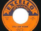 LITTLE AL - Little Lean Woman / No Jive - EXCELLO - Blues R&B 45