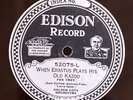 Edison 52075 Golden Gate Orch ERASTUS PLAYS HIS OLD KAZOO E+   Jazz 78rpm 1927
