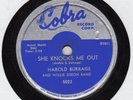 BLUES/R&B 78/HAROLD BURRAGE/SHE KNOCKS ME OUT/A HEART/Cobra 5022/excellent cond.
