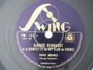 Django Reinhardt QHCF Douce Ambiance 78RPM Swing 183