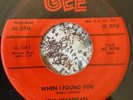 DOO WOP 45 HEARTBEATS GEE 1043 WHEN I FOUND YOU/HANDS OFF MY BABY