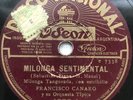 Francisco Canaro - 10” Disco Nacional Odeon 4838 - 78 rpm - Milonga Sentimental