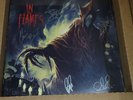 FOREGONE - IN FLAMES Sealed + Signed AUTOGRAPHED RED/BLACK VINYL RECORD LP METAL