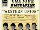 THE FIVE AMERICANS Western Union 1967 French EP 60s Texas Garage Beat Languette