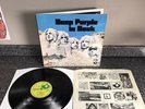 LP VINYL DEEP PURPLE ALBUM IN ROCK SHVL 777 UK 1ST PRESS A2/B1 1970 EX/EX
