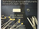 Steve Reich Drumming Music for Mallet Instruments DGG Box 3 LPs