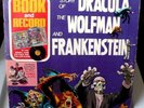 1975 A STORY OF DRACULA, WOLFMAN & FRANKENSTEIN COMIC BOOK AND RECORD