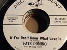 FATS DOMINO if you don't know what love is ABC-P 10545 wlp RARE SOUL glossy EX+