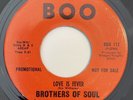 sweet soul funk 7” BROTHERS OF SOUL Love Is Fever HEAR Promo Boo Promo VG+