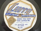 78 RPM British Dance Band Joe Morrison Noble Sissle Comp Piccadilly Curry 232 E-
