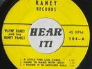Starday Custom Pressing Hillbilly Gospel EP 45 WAYNE RANEY A Little Pine +5 rare
