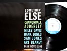 BLUE NOTE Cannonball Adderley & Miles Davis SOMETHIN' ELSE BN-1595 US Record EX+