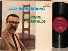 VINCE GUARALDI - JAZZ IMPRESSIONS - ORIGINAL US FANTASY MONO LP vinyl album VG/G