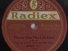 JAZZ POP 78 THROW OUT THE LIFE LINE Arthur Hall & John Ryan 1940 Radiex