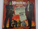 FAMOUS MONSTERS SPEAK Vinyl LP Record Frankenstein & Dracula Horror Album 1973