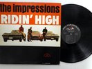 the IMPRESSIONS Ridin High LP Abc Mono VG+ Original press Curtis Mayfield  a4687