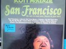 Scott McKenzie - San Francisco LP   Rare Signed   Autograph cover